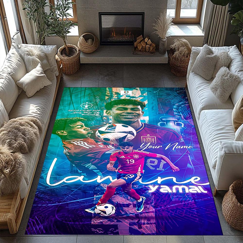 Lamin Yamal Customize Your Name Floor Mat Design For Foyer Bedrooms Study Room Living Rooms Antislip Rug Office Home Decor