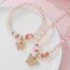 Жемчужные ожерелья Браслеты с дизайном «Бабочка» Модные комплекты ювелирных изделий для детей