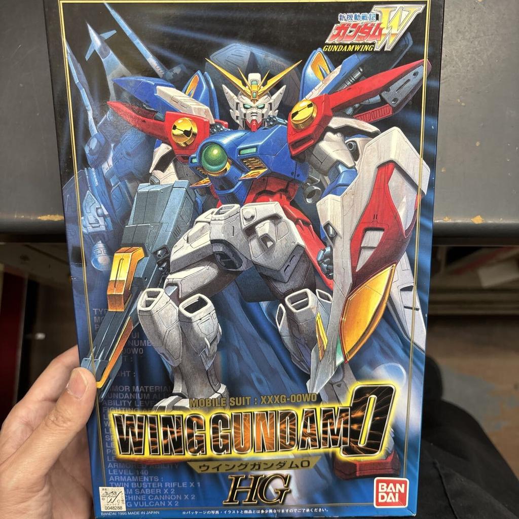 Bandai Несобранный HG Wing Gundam 0 Wing Gundam Масштабная пластиковая модель Gunpla XXXG-00W0 (Нуль) 1/100