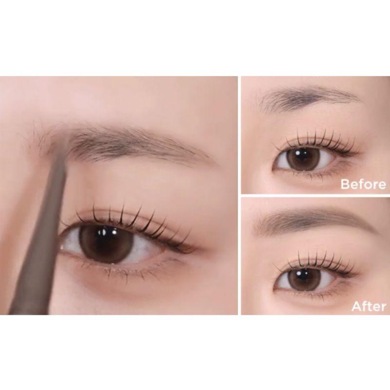 BONCEPT Waterproof Flat Eyebrow 0.15g – Flat-Tip Long-Wear Eyebrow Pencil | 2 Shades
