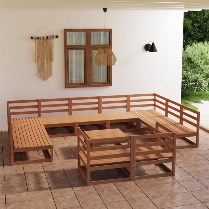 Day and Night - Day and Night Garden Furniture Set 12 Pieces Solid Pine Wood