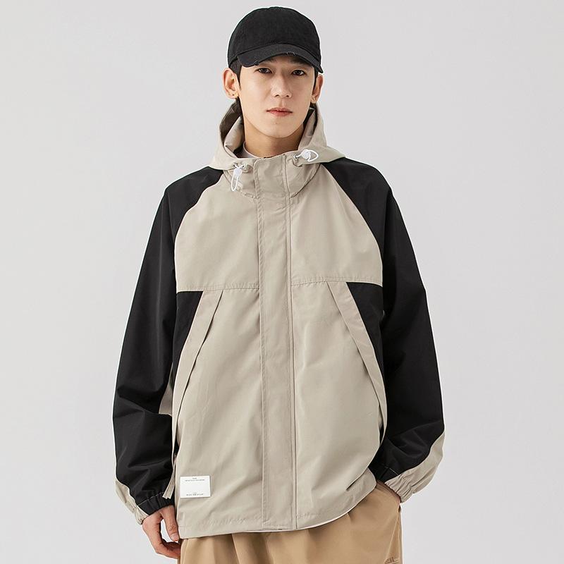 Модная брендовая куртка для активного отдыха на открытом воздухе, мужская новая осенняя функциональная ветровая горная водонепроницаемая куртка с капюшоном для пары