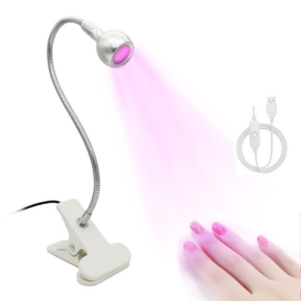 Clip-on UV Nail Lamp USB Manicure Salon Tools New Nail Dryer Light For Gel Nails