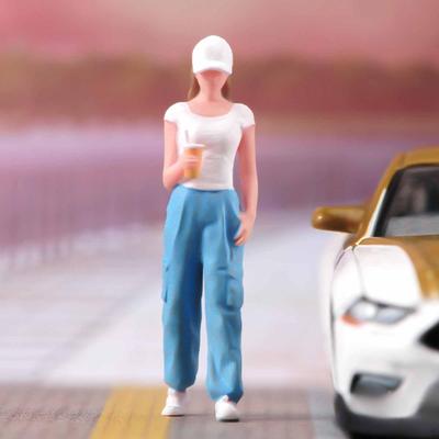 Миниатюрные фигурки девочек Модель Диорама Женская фигурка Расписанные вручную Люди для DIY сцены
