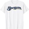 Винтажная спортивная футболка Brewers Ретро-футболка S-5XL