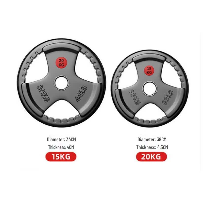 Yimai Rubberized Olympic Barbell Set