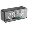 Intelligent Digital Display Alarm Clock Multifunctional Bluetooth 5.0 Mirror Finish Smart Speaker