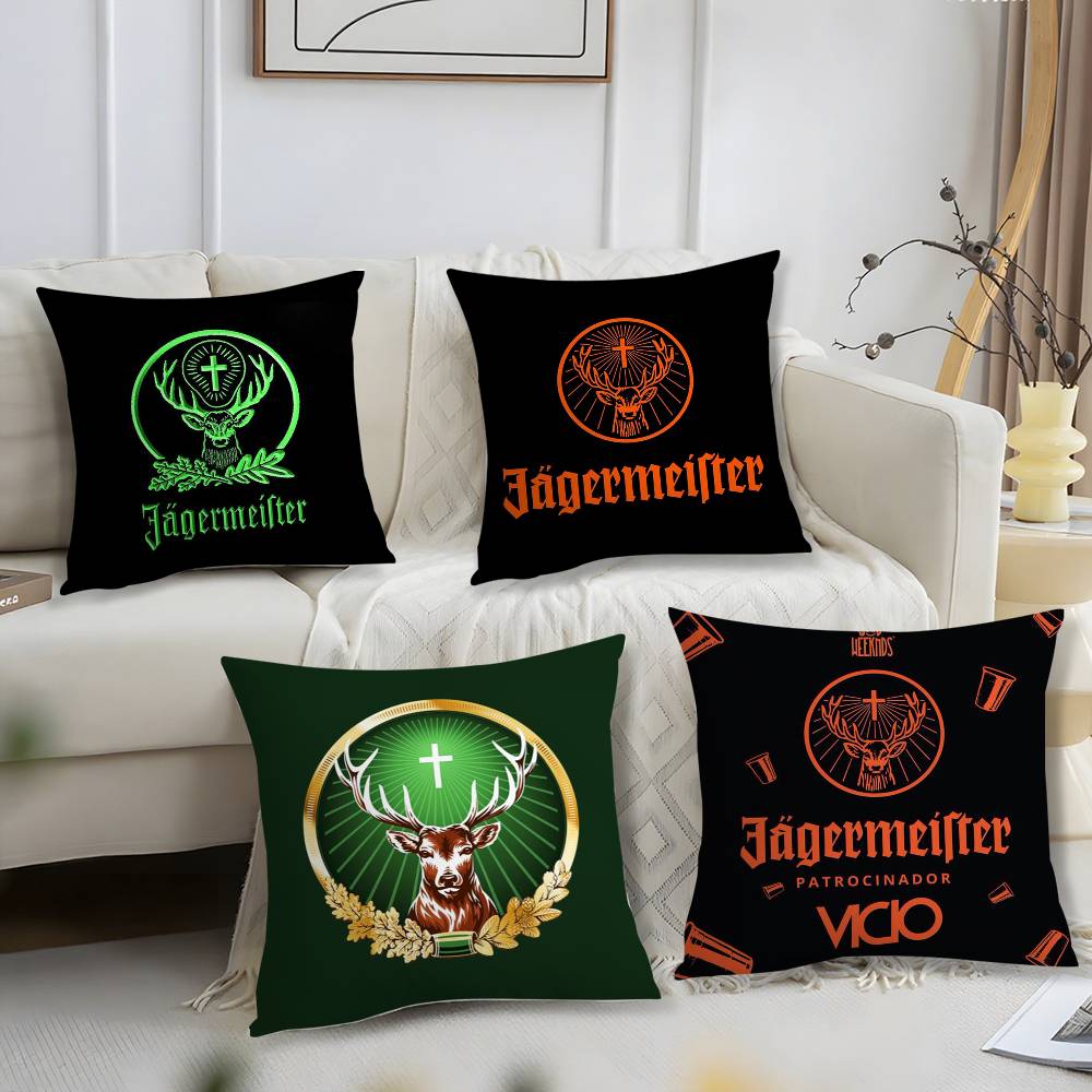 J-Jager-M-Meisters-S Наволочка Диван Короткий Плюш Двусторонняя HD Печать Комната Домашний Офис Подарок Чехол на Подушку