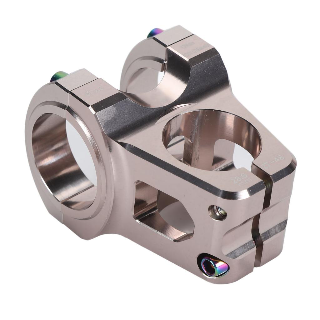 31.8mm Mountain Bike Stem Aluminum Alloy Lightweight DIY Short Handlebar Stem for Replacement Titanium