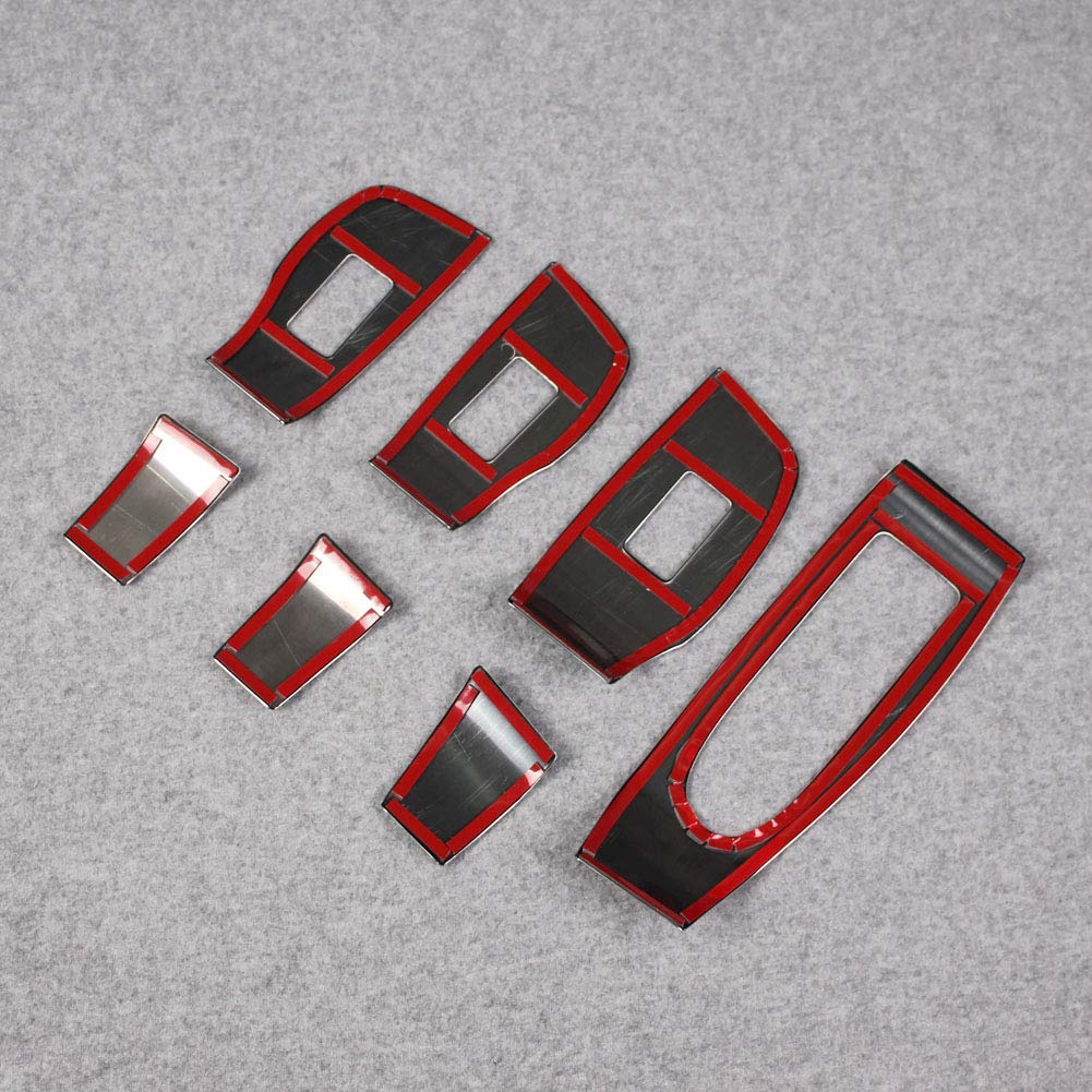 RUIQ Mazda 3 Седан / Хэтчбек Серии BP Модель B083XB885F Накладка-молдинг черного цвета на панель переключателей окон и дверей (Параллельный импорт)