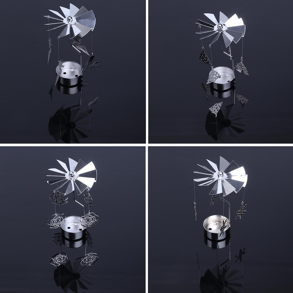 Вращающийся подсвечник, вращающийся подсвечник для чайных свечей, рождественский поднос для украшения стола, вращающиеся подсвечники для свадебного декора