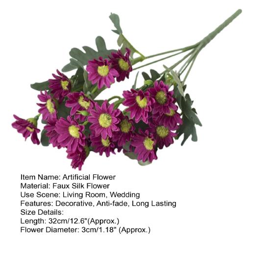 Имитация ромашки, реалистичная легкая в уходе, сохраняющая свежесть, креативная центральная часть стола, искусственная ромашка для гостиной