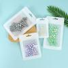 50Pcs Matte Zip Lock Plastic Bag Aluminum Foil Hologram Food Pouch Small Water Proof Zipper Reclosable Pouches Gift Packaging
