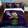 3PCS Jo-ker's Masked Faces 3pcs Bedding,Including 3PCS Duvet Cover And 2pcs Pillowcases Perfect for Christmas,Ideal for Bedroom, Dormitory