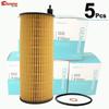 Five(5) Oil Filters 11427807177 For BMW 1 7 Series X3 X6 E60 E70 E71 E72 E81 E82 E83 E87 E88 E90 E91 E93 F01 F02 F03 F10 F11