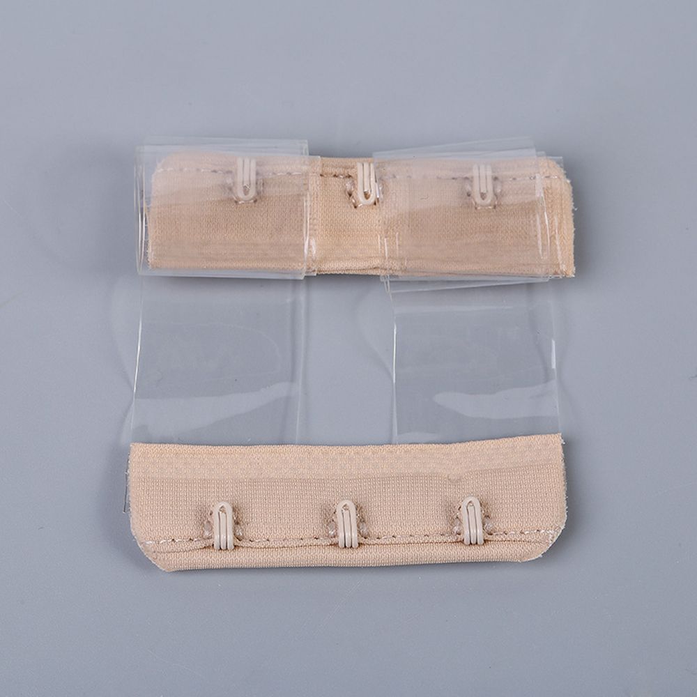 Невидимый регулируемый бюстгальтер с 3 крючками, однотонный эластичный ремешок, удлинитель застежки бюстгальтера, аксессуары для бюстгальтера, прозрачный удлинитель бюстгальтера