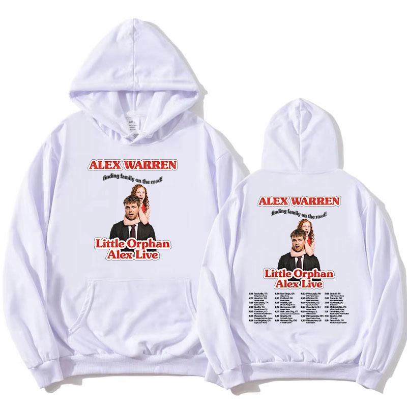 Little Orphan Alex Live  2026 Hoodies Finding Family On The Road ALEX WARREN Sweatshirts Long Sleeve Loose Hooded Pullovers
