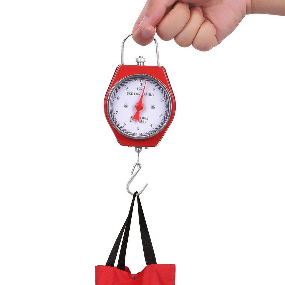 Balance Handheld Spring Balance Hook Scale 10kg/50g Mechanical Scale Digital Dial Luggage Scale