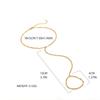 Simple Thin Chain Connected Finger Bracelets Accessories for Women Elegant Adjustable Chain Bracelet Gifts New Trend