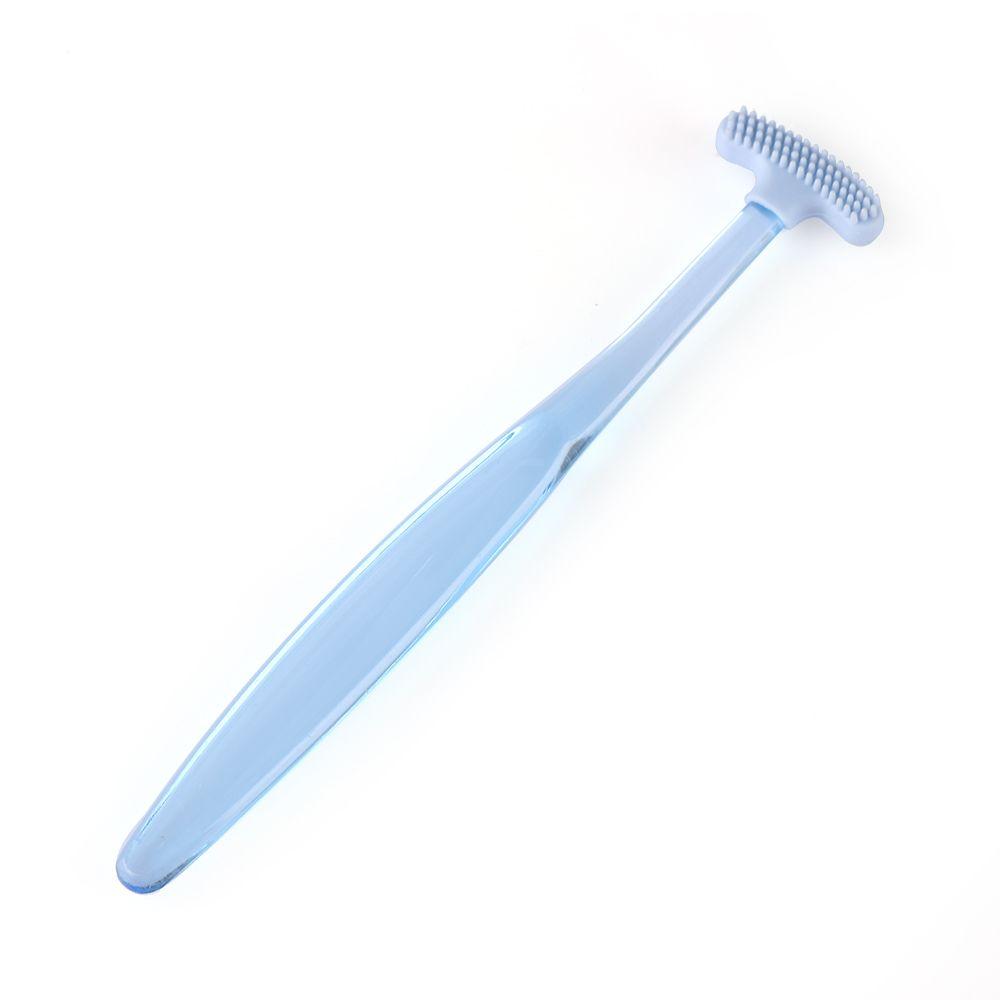 Soft Silicone Bad Breath Hygiene Double sided Cleaner Brush Tongue Scraper  Oral Clean Dental Care