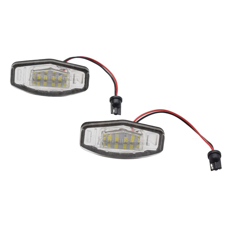 LED License Number Plate Light White For Honda Civic 01-15 Accord 4D 03-17 Odyssey 00-04 Pilot 03-08 Acura MDX RL TSX RDX TL ILX