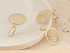 Women's 585 14kt gold earrings, eye-catching