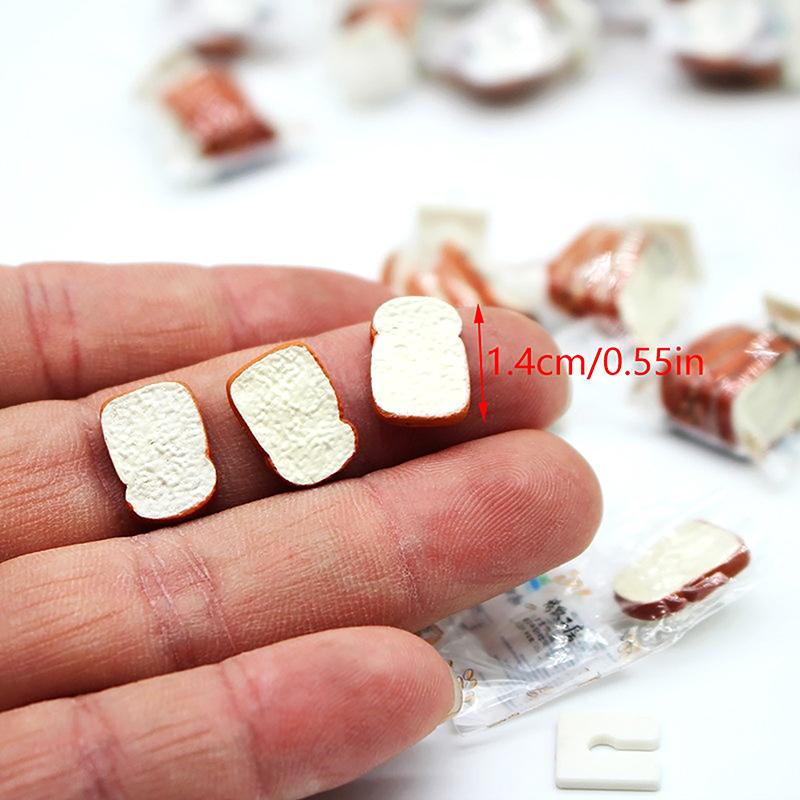 1 сумка 1:Масштаб 1/12 Миниатюрный кукольный домик Смола Мини-хлеб Упакованный тост Модель Еда для Blyth Barbies BJD Куклы Кухонные аксессуары