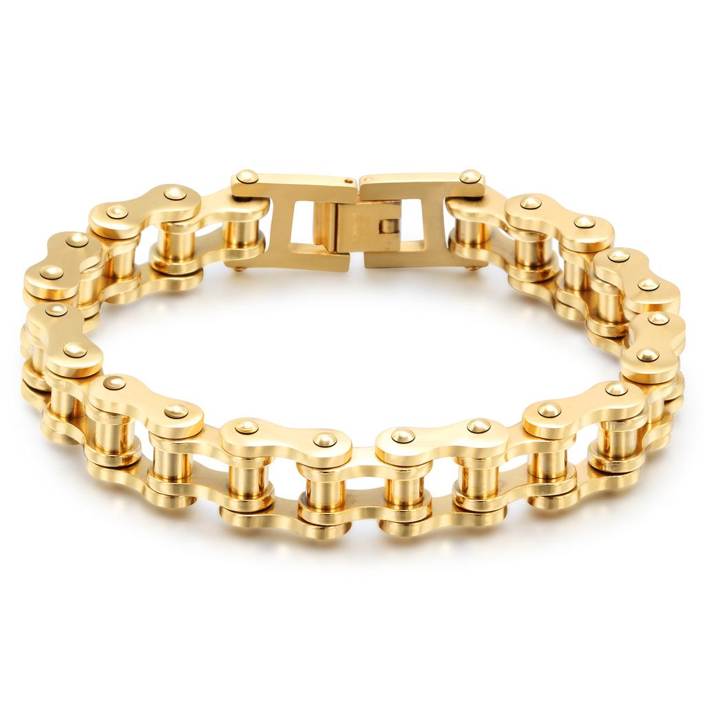 Велосипедный браслет Модный мужской хип-хоп Титановая сталь Индивидуальный мужской мотоциклетный браслет