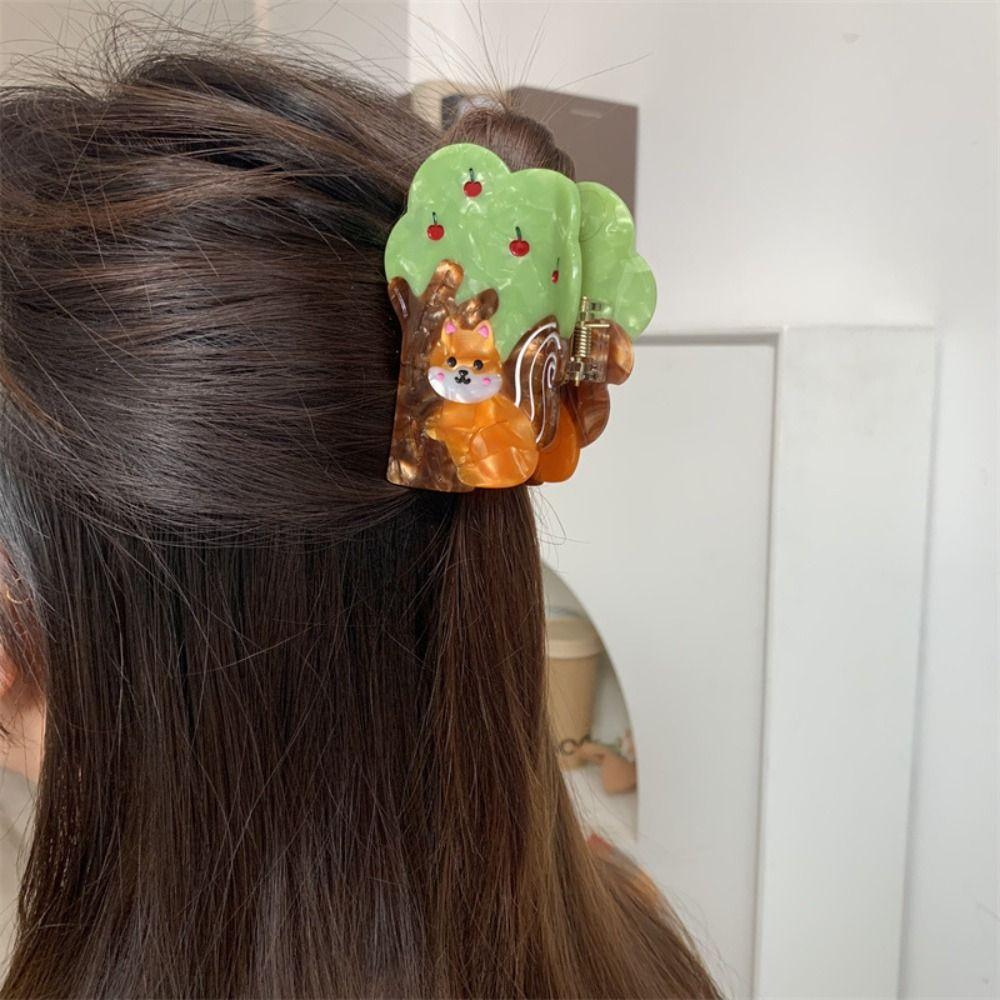 Cartoon Acetate Hair Claw Creative Bird Shark Clip Fashion Animal Hair Clip Daily