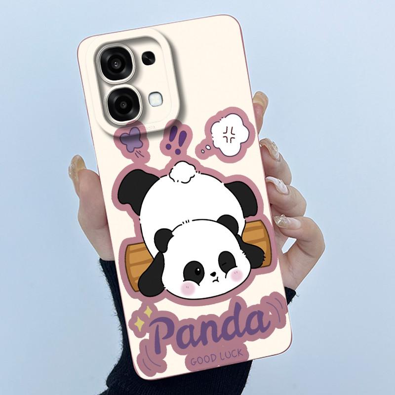 Case For Oppo A6 Pro Cute Panda Sweet Girls Cats Silicone Soft Protective Cover For OppoA6 Pro A6Pro 4G 5G 2025 Bumper Casing