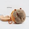 Новые креативные брелоки-капибары из аниме, кошельки, модные кавайные мини-кошельки, круглые мультяшные сумки-подвески, подарки для детей