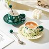 Fashion Ceramic Coffee Cup Saucer Mug Office Gift Gift Home Cup Water Cup Couple Breakfast Cup