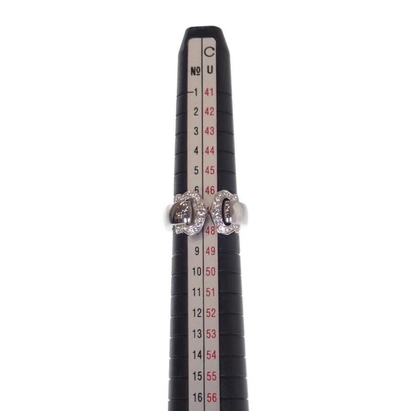 Cartier B4071047 #7(JP Size) Ring K18 White Gold/diamond Women