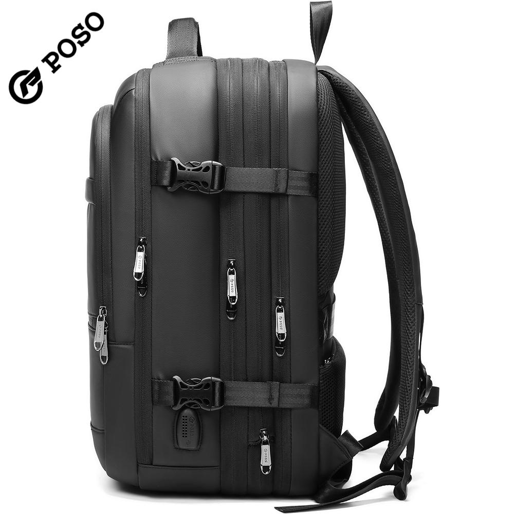 Men Backpack for 17/17.3 Inch Laptop Large-capacity 45 L Expandable, With USB Charging Port ,180° Opening,Eaqual To 22 Inch Suitcase