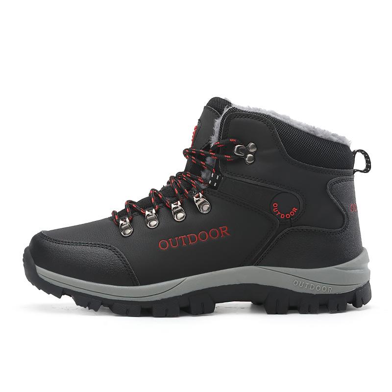 Осень и зима плюс бархатные зимние ботинки плюс размер северные теплые высокие ботинки с хлопковой подкладкой ботинки для скалолазания ботинки для путешествий походные ботинки