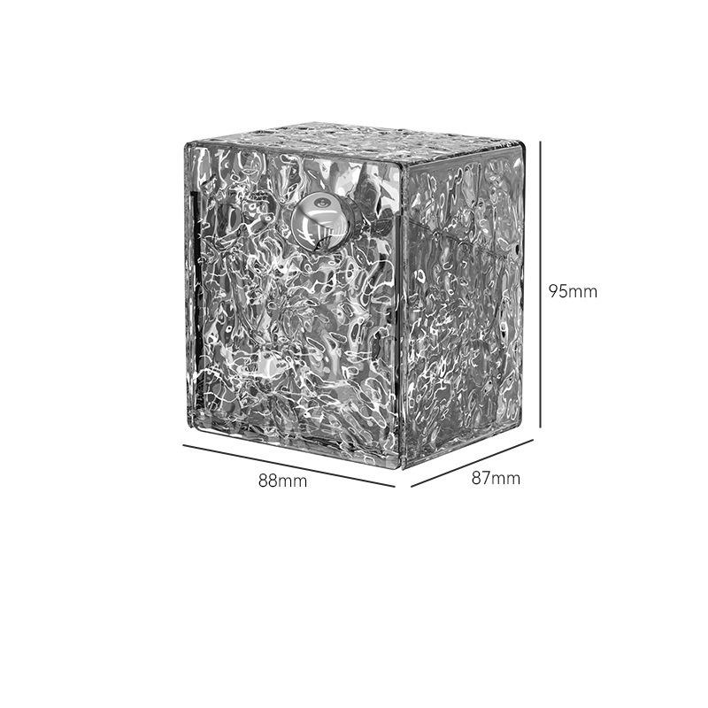 Настенный ящик для хранения ватных палочек Прозрачная шкатулка для драгоценностей Органайзер для хранения ватных палочек для снятия макияжа Контейнер для помады