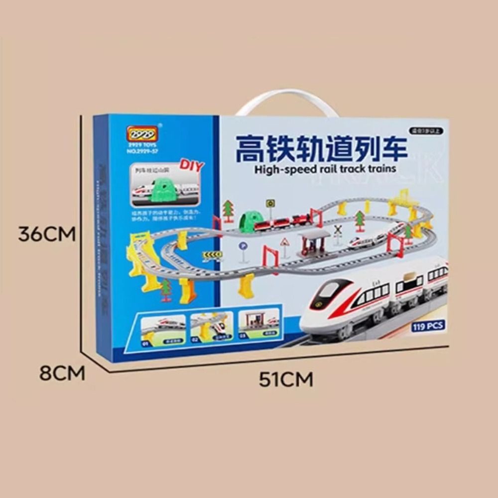 Assembling Design Electric Train Electric Powered Educational Model Set  Children's Toys