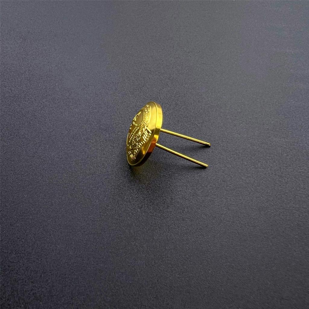 Metal Button Accessories German Caviar Pattern Spiral Epaulette Buckle Soviet Button British Sea Anchor Hat Buckle