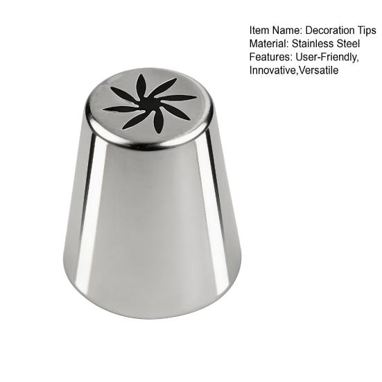 Насадки для кондитерского мешка Набор насадок для украшения тортов Russian Stainless Steel Цветочные инструменты для украшения тортов на свадьбу, день рождения, десерты, печенье Диспенсеры для глазури