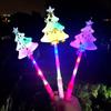 Multi-purpose LED Light-Up Wand Magical Wand Props Christmas Tree Glow Stick Xmas Home Decor