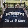 Custom Text Printed Rug Dallas Cowboys Non Slip Floor Carpet For Home Room Decor