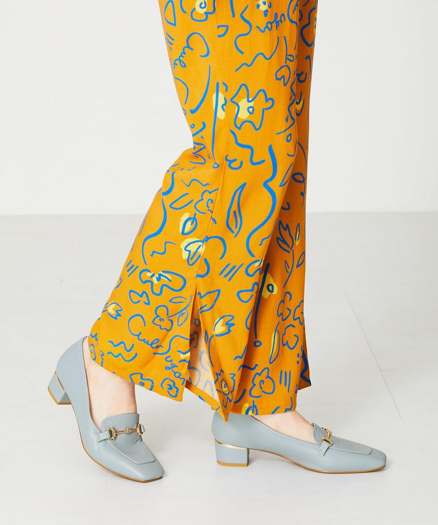 Лоферы для квадратной низкой большой и маленькой легкой ходьбы толстые 42301 СИНИЙ см [Oriental Traffic] женщины, носок, каблук, размеры, в, амортизация, (24СС) 22,0