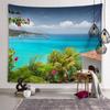 Nature Beach Scenery Wall Art Tapestry Turtle Tapestry Wall Decor Backdrop Cloth Living Room Bedroom Room Home Decor
