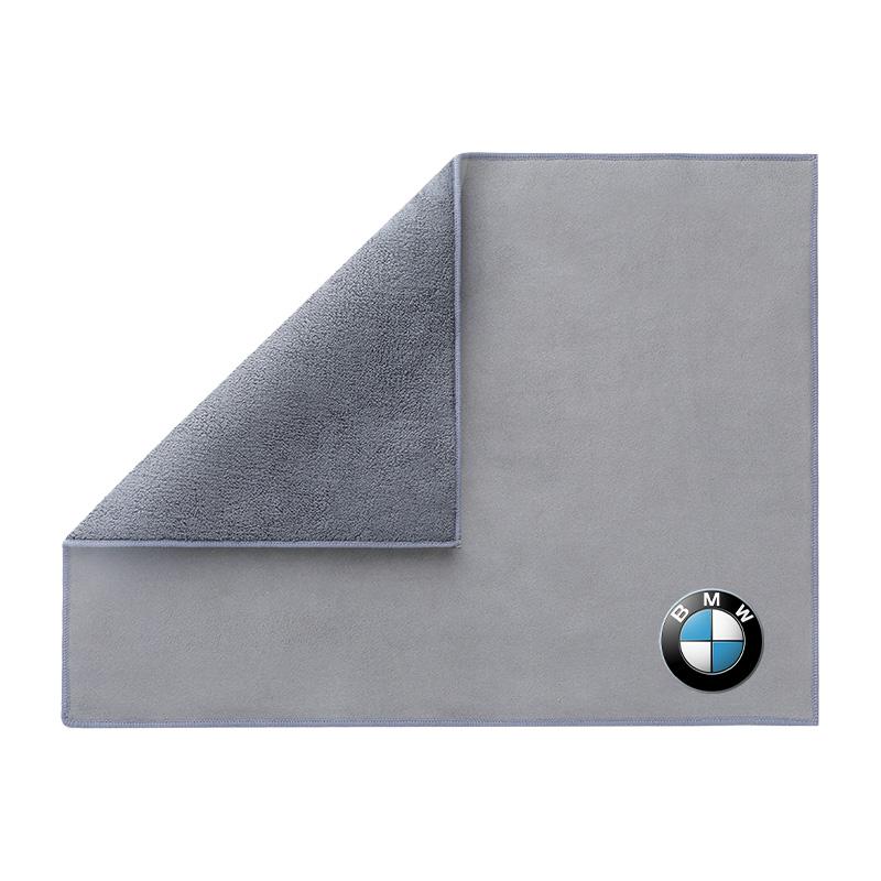 Microfiber Towel Car Cleaning Care Accessories For BMW M Emblem M1 E46 E36 E34 F10 E90 F30 E60 F30 E53 E30 E87 F32 E91 QBJ7