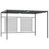 VidaXL Belvedere with Retractable Awning 4x3x2.3 M Anthracite 180 G-m²