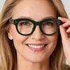 Square Reading Glasses Anti Blue Light Eyewear for Hyperopia Prescription Glasses Woman