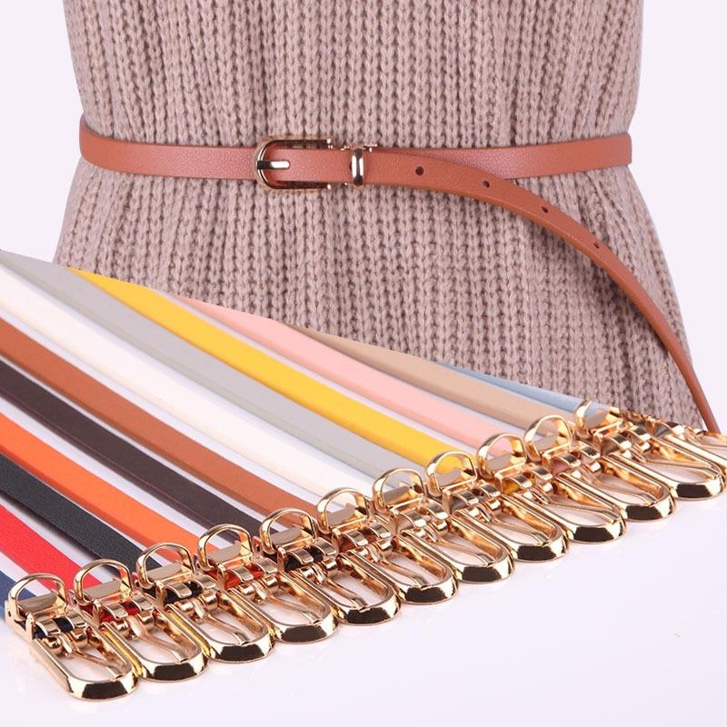 Платье-свитер, тонкий ремень, индивидуальный пояс с металлической пряжкой, модный женский декоративный аксессуар, изысканный пояс из искусственной кожи
