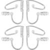 4 Packs Spy Ear Piece Toys Security Headset Earpiece Agent Spy Earpiece Costume Prop Snap On Replacement Acoustic Tube For 2-way Radio O Headsets