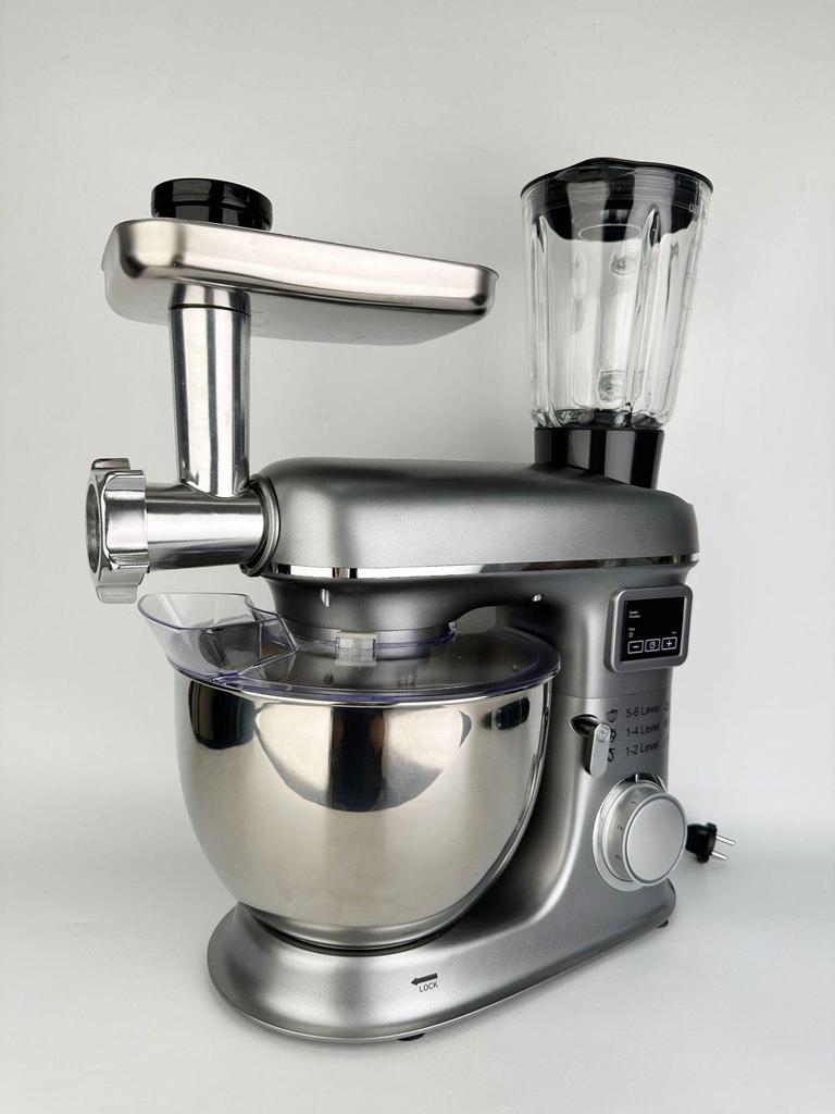 8L Commercial Blender and Multi-function Dough Mixer with Tabletop Egg Beater