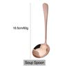 1Pc Colorful Soup Spoon Creative Mirror Stainless Steel Soup Spoon Long Handle Thicken Spoon Kitchen Bar Cooking Tools